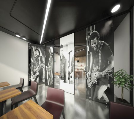 Digitally Printed Movable Walls by Moving Designs Limited