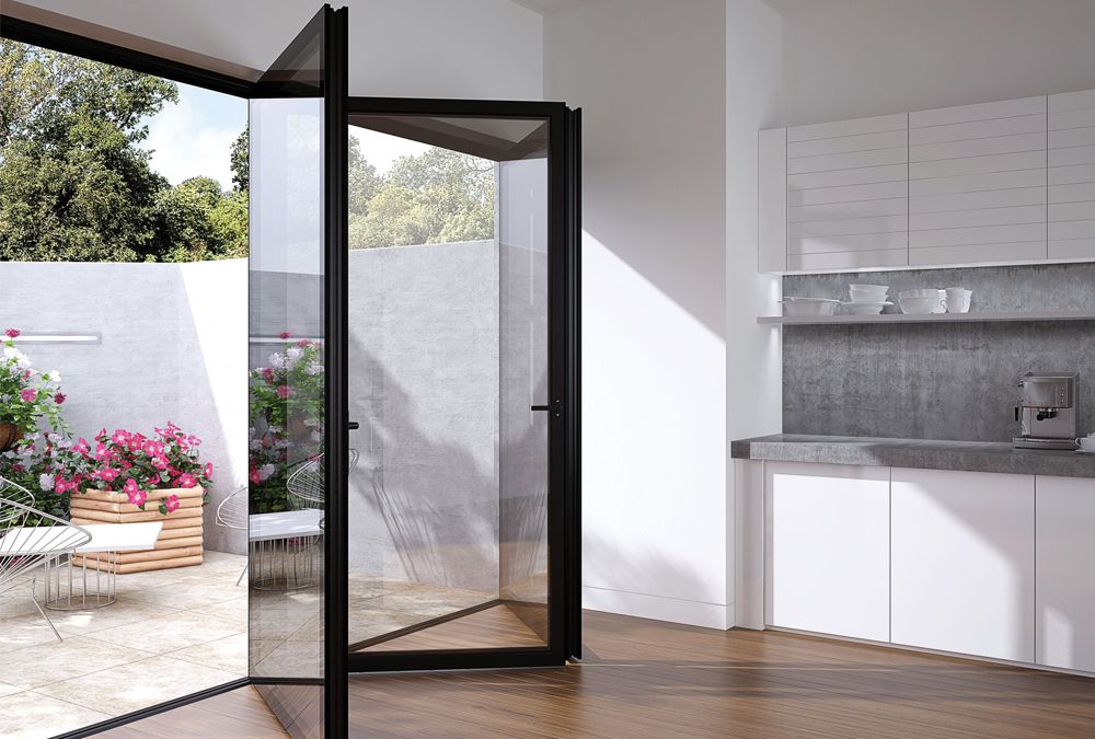 Glass Bi-Fold Doors - GlassIIEdge™ & Aluminium - Moving Designs Limited - Example 1