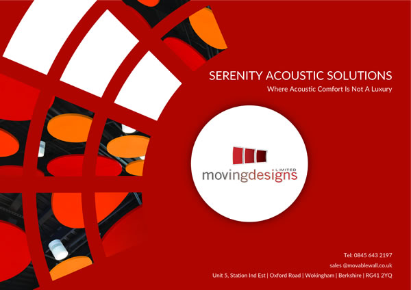 Serenity Acoustic Solutions Brochure - Moving Designs Limited